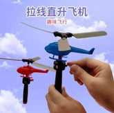 Wholesale Children Handle Cable Power Helicopter Cable Helicopter Outdoor Bamboo Dragonfly Small Plane Toy